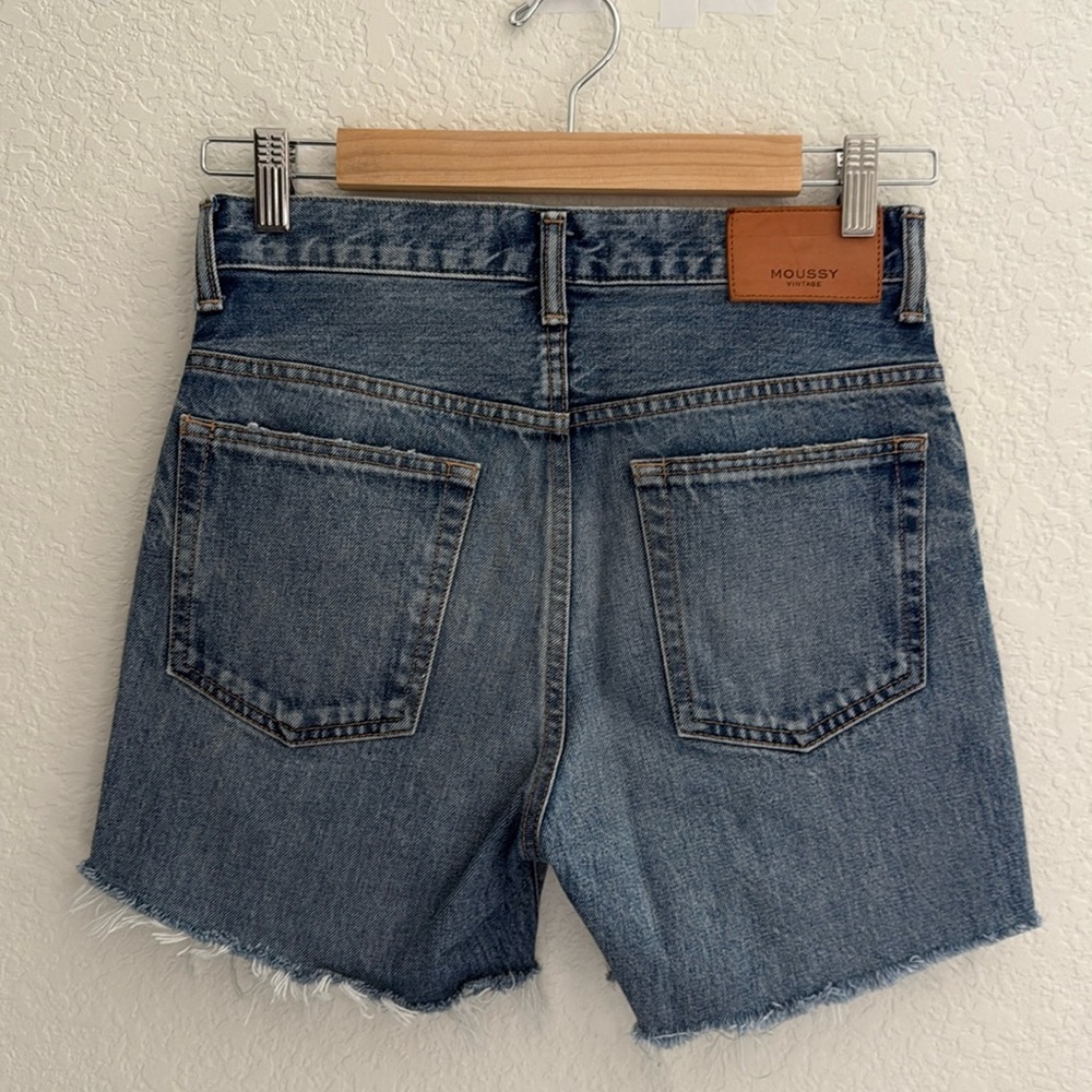 Moussy Vintage "HOWA" Blue Jean Shorts Size 26 - Picture 3 of 11